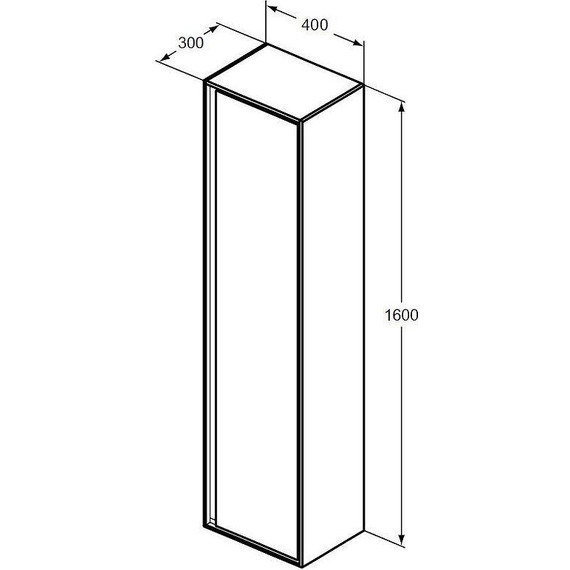 Пенал подвесной Ideal Standard Connect Air 40 см E0832B2 - фото 8
