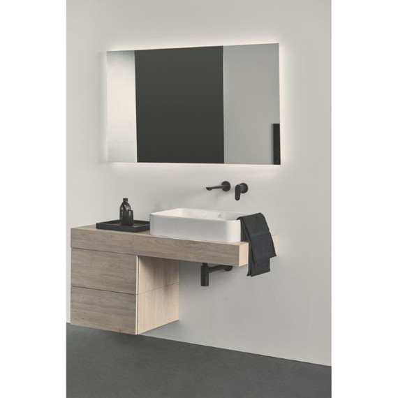 Смеситель для раковины настенный Ideal Standard Silk Black Cerafine O BD133XG, черный матовый - фото 4