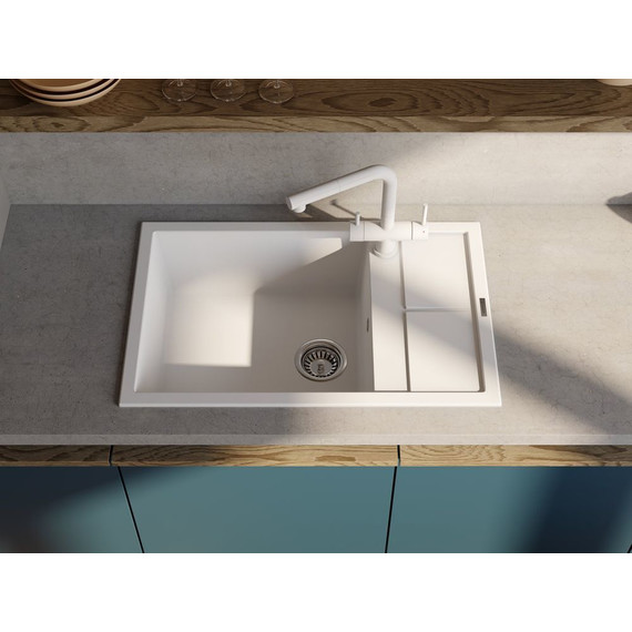 Кухонная мойка Omoikiri Sumi 78A-LB WH 4997100, белый, Цвет производителя: белый - фото 2