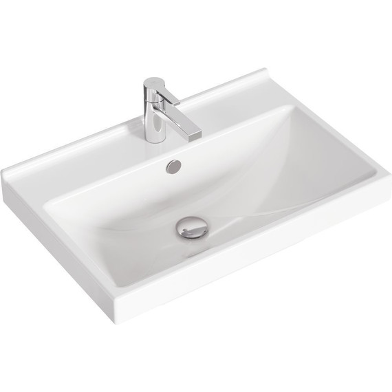 Тумба подвесная с раковиной Aqwella Urban 60 см URB0106DB, дуб балтийский, Цвет фасада: тёмное дерево - фото 5