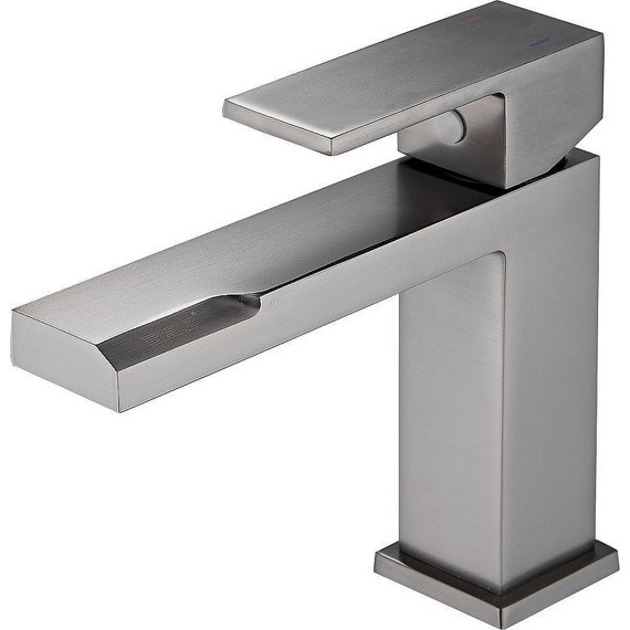 Смеситель для раковины Belz B10613-3, графит, Цвет производителя: оружейная сталь - фото 