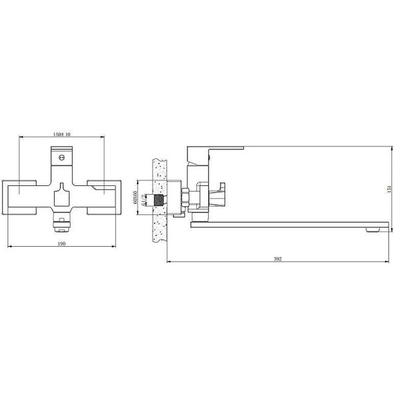 Смеситель для ванны Belz B22613, Цвет производителя: хром - фото 3