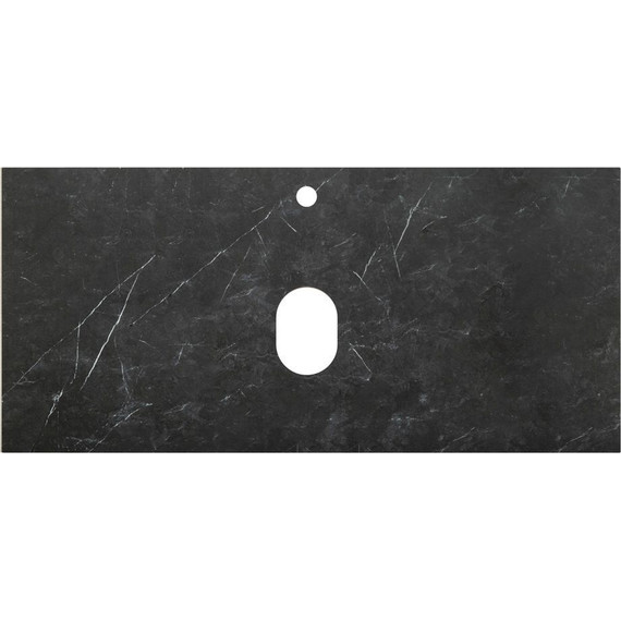 Тумба подвесная со столешницей Cezares MOLVENO 46-100-2C-SO-BET 100 см, Beton/Marmo Nero Opaco - фото 10