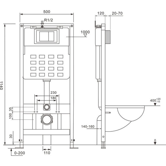 Инсталляция для унитаза Abber AC0105 - фото 4