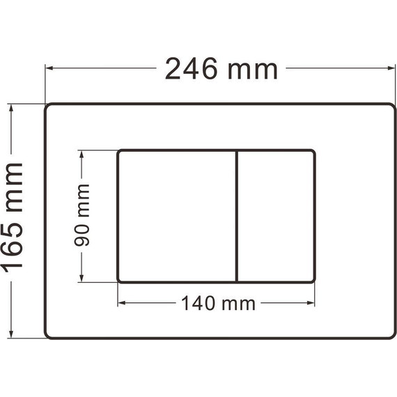 Кнопка смыва Abber AC0120MW, белый матовый - фото 2