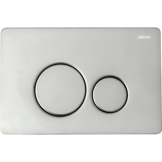Кнопка смыва Abber AC0121, хром глянцевый - фото 