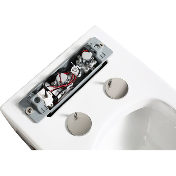 Унитаз приставной безободковый импульсный Abber Bequem AC1114P с крышкой микролифт - фото 12