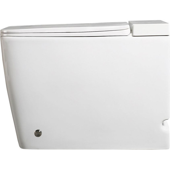 Унитаз приставной безободковый импульсный Abber Rechteck AC1212P с крышкой микролифт (выпуск вертикальный) - фото 2