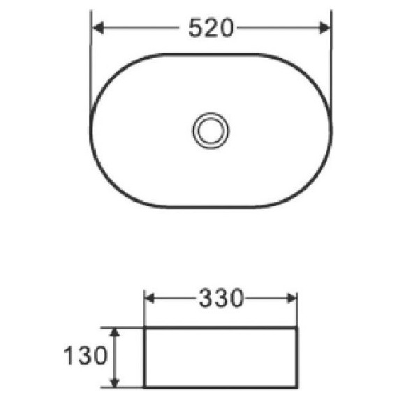 Раковина-чаша Azario 52 см AZ-1048 - фото 3