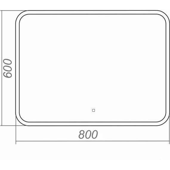 Зеркало Azario Alone Raggio 80 см CS00078965 - фото 4