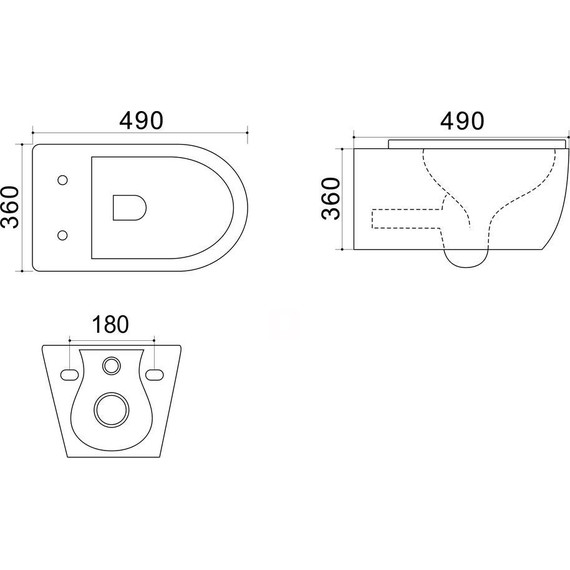 Инсталляция с подвесным безободковым унитазом Azario Geno AZ-8010-1000+AZ-8200-0031+AZ-2196D - фото 9