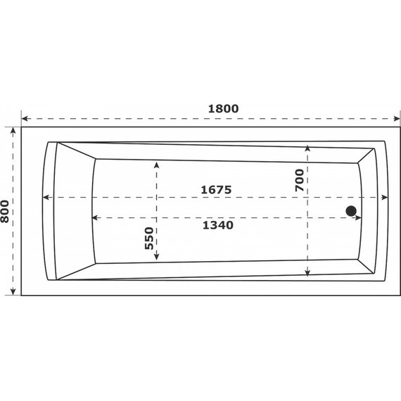 Ванна акриловая Azario Бали 180x80 см БАВ0105, Размер - мм: 1800х800 - фото 9