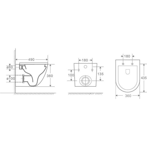 Инсталляция Alcaplast AM101/1120-4:1 RU с подвесным безободковым унитазом Azario Gloria AZ-2003 - фото 18