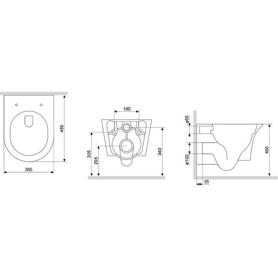 Унитаз подвесной безободковый Damixa Skyline DX35C1700SC с крышкой микролифт - фото 8