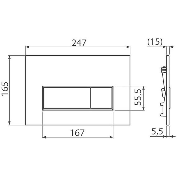 Инсталляция Alcaplast AM101/1120-4:1 RU с подвесным безободковым унитазом Azario Grado AZ-0046-N - фото 16