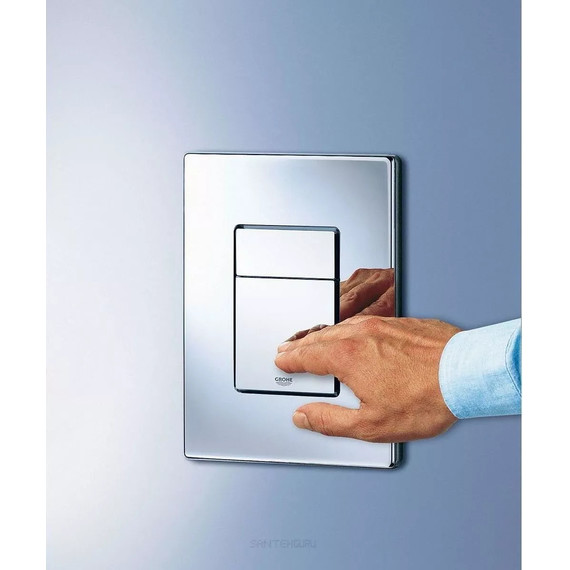 Инсталляция с подвесным унитазом комплект: Grohe Rapid SL 38772001 с подвесным безободковым унитазом Sintesi Dante SIN-TS-DNT-191 сиденье микролифт, крепление, кнопка смыва хром - фото 9