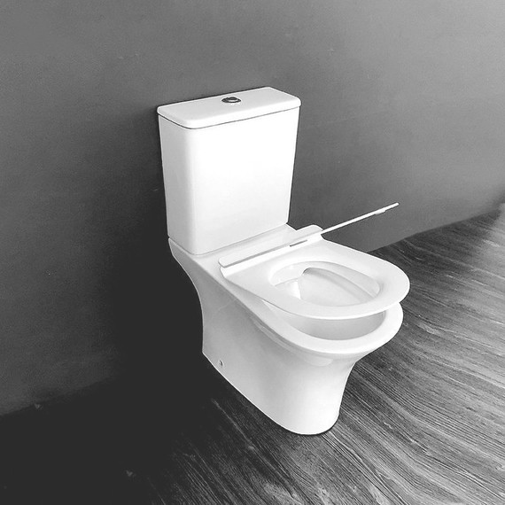 Унитаз-компакт CeramaLux Rimless 1217-1А с крышкой микролифт - фото 2