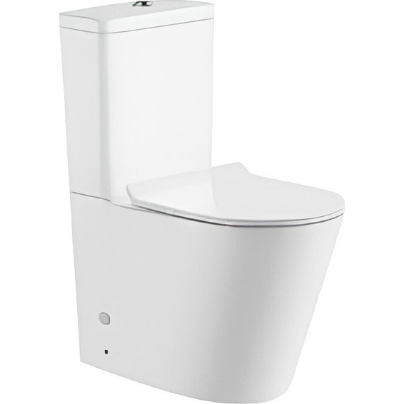 Унитаз-компакт CeramaLux Rimless 2179-1 с крышкой микролифт, Цвет производителя: белый - фото 