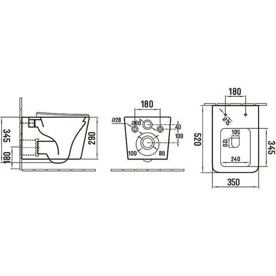 Унитаз подвесной CeramaLux Rimless 5170MLG с крышкой микролифт, зеленый матовый, Цвет производителя: зелёный - фото 3