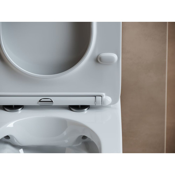 Унитаз-компакт Ceramicanova Fortuna Rimless CN9001 с тонкой крышкой микролифт - фото 7