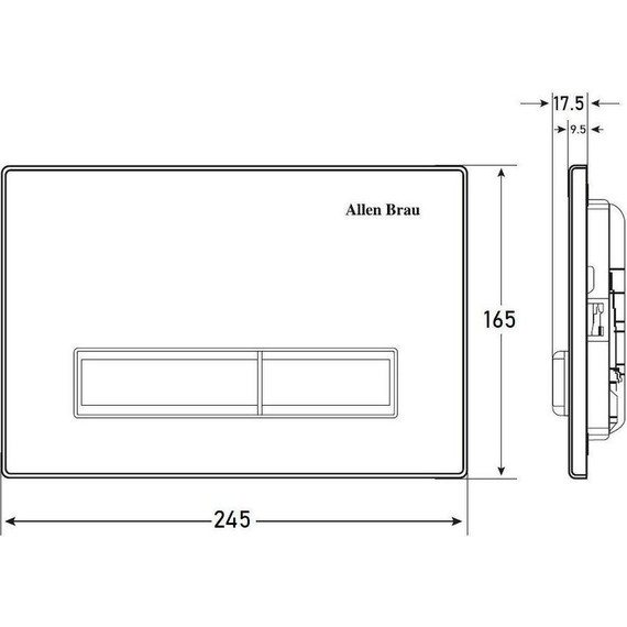 Кнопка смыва Allen Brau Fantasy 9.20003.20, белый - фото 2