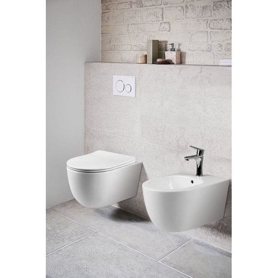 Унитаз подвесной безободковый Vincea Evo VT1-34S с крышкой микролифт - фото 2