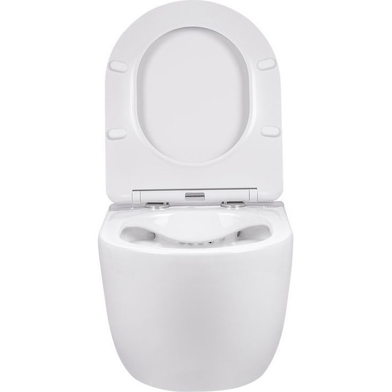 Унитаз подвесной безободковый Vincea Evo VT1-34S с крышкой микролифт - фото 4