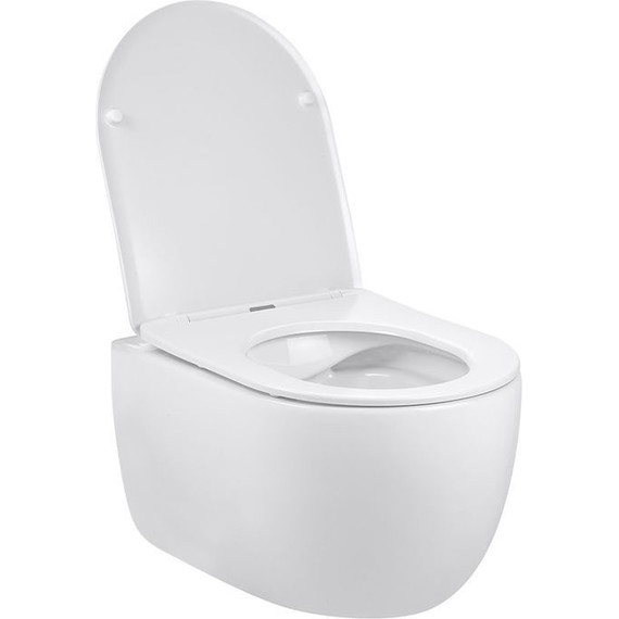 Унитаз подвесной безободковый Vincea Evo VT1-34S с крышкой микролифт - фото 6