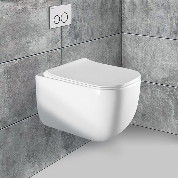 Унитаз подвесной безободковый Vincea Form VT1-35 с крышкой микролифт - фото 2