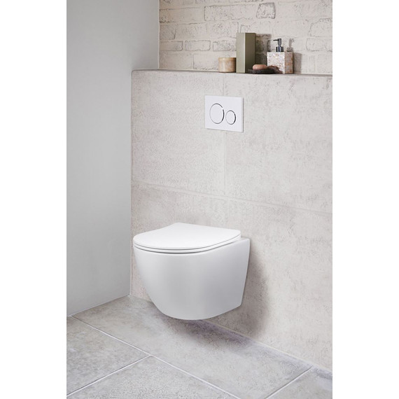 Унитаз подвесной безободковый Vincea Globo VT1-14S с крышкой микролифт, Цвет производителя: белый - фото 2