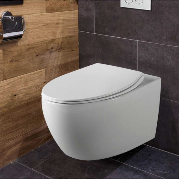 Унитаз подвесной безободковый Vincea Intero VT1-21 с крышкой микролифт - фото 2