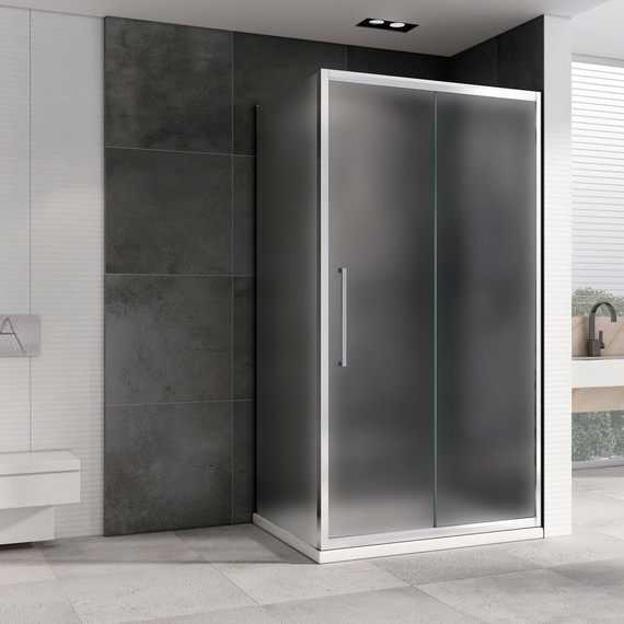 Душевое ограждение Abber Schwarzer Diamant 170x90 см AG30170MH-S90M, хром/матовое - фото 2