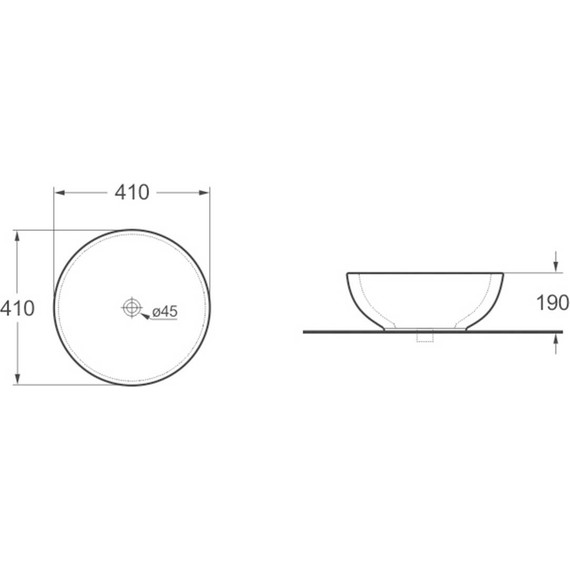 Раковина-чаша Vincea 41 см VBS-117 - фото 2