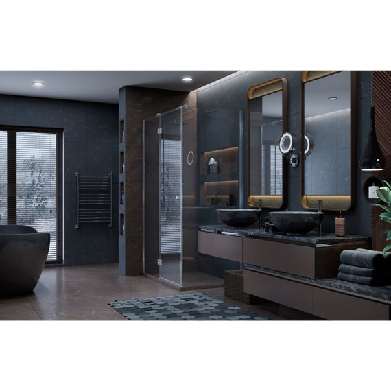 Душевое ограждение Ambassador Diamond 120x80 см 12011104L L, хром/прозрачное - фото 2