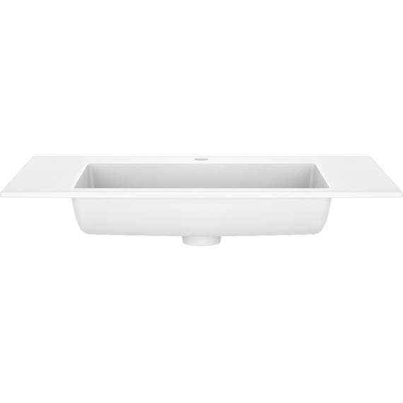 Тумба подвесная с раковиной Vincea Luka 80 см VMC-2L800GS (раковина белая VCB-13800W), серый камень - фото 8