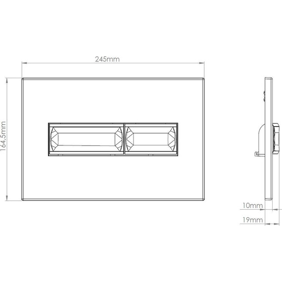 Кнопка смыва Vincea Line VFP-732CH - фото 2