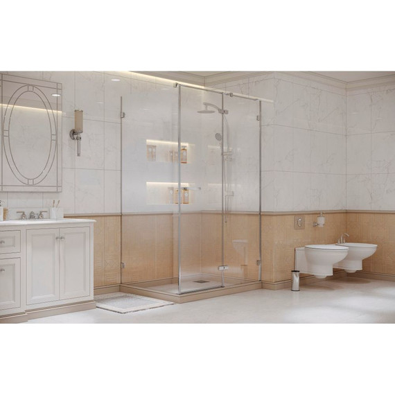 Душевое ограждение Ambassador Abner 120x90 см 10011104R R, хром/прозрачное - фото 2