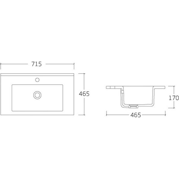 Тумба подвесная с раковиной Vincea Mia 70 см VMC-2MC700VO, дуб винтаж - фото 5