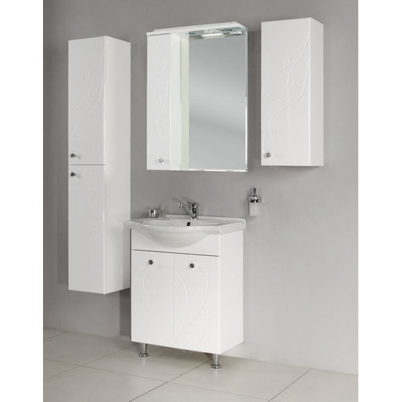 Тумба напольная с раковиной Акватон ЛИАНА 65 см 1A1657K0LL010, белый - фото 3