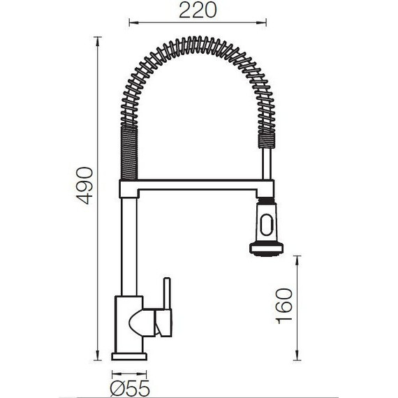 Смеситель для кухни Schock KARPO-D 710042, хром - фото 2
