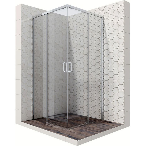 Душевое ограждение Ambassador Queen 90x90 см 11011104, хром/прозрачное - фото 