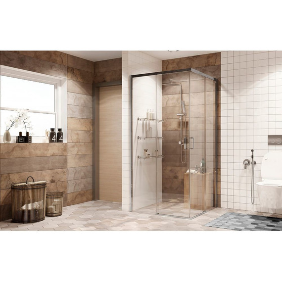 Душевое ограждение Ambassador Queen 90x90 см 11011104, хром/прозрачное - фото 2