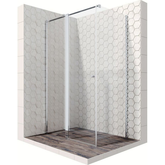 Душевое ограждение Ambassador Nord 120x80 см 13011107, хром/прозрачное - фото 