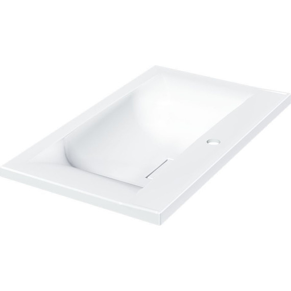 Тумба подвесная с раковиной Vincea Mia 75 см VMC-2MA750GW (раковина белая VCB-3M750W), белый глянец - фото 10