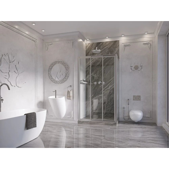 Душевое ограждение Ambassador Forsa 120x100 см 17021103NX-100NX, хром/прозрачное - фото 3