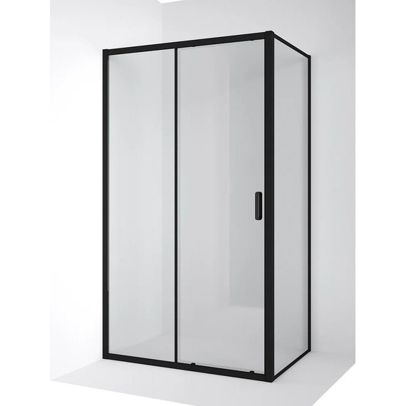 Душевое ограждение Ambassador Forsa 120x110 см 17021218AB-110AB, чёрный/прозрачное - фото 