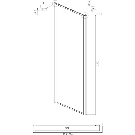 Душевое ограждение Ambassador Forsa 140x100 см 17021109AX-100AX, хром/прозрачное - фото 7