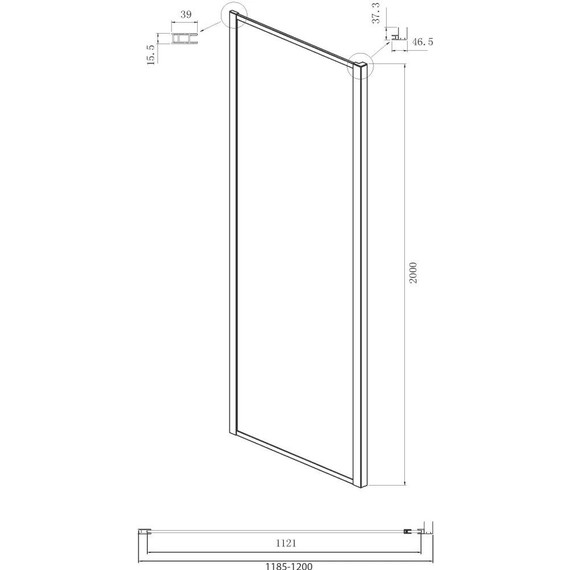 Душевое ограждение Ambassador Forsa 110x120 см 17021117AX-120AX, хром/прозрачное - фото 7