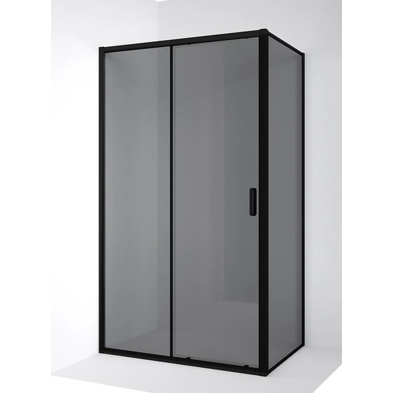 Душевое ограждение Ambassador Forsa 140x110 см 17022220ABB-110ABB, чёрный/тонированное - фото 