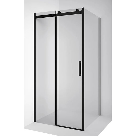 Душевое ограждение Ambassador Benefit 120x120 см 19021201HB-120HB (стекло 8 мм) чёрный/прозрачное - фото 